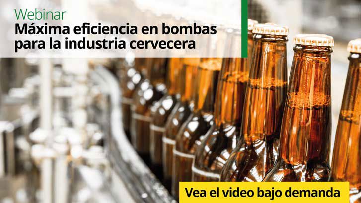 webinar máxima eficiencia en bombas para la industria cervecera