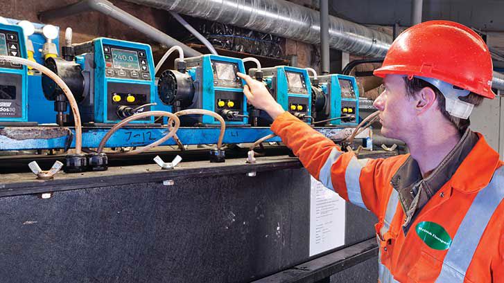 Qdos chemical metering pumps at British Fluorspar Ltd