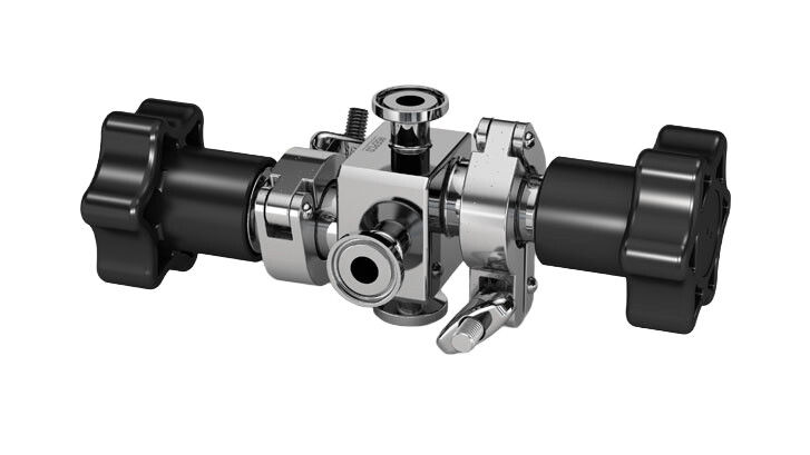 Block-and-bleed valves